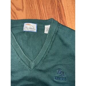 Bob Timberlake X Bon Air‎ Country Club Signature Collection V-Neck Green Sweater